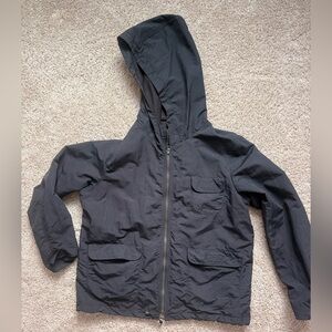 GAP Black Water-Resistant Hooded Pocket Utility Jacket sz Women’s L